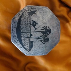 Middle Eastern metal trinket box